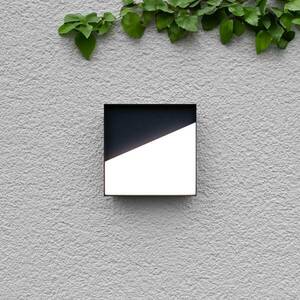Meg LED-es újratölthető kültéri fali lámpa, antracit, 15 x 15 cm kép