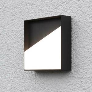 Meg LED-es újratölthető fali lámpa, antracit, 15 x 15 cm, érzékelővel kép
