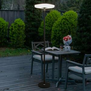 Solara LED újratölthető napelemes állólámpa, fekete, magasság 170 cm, kép