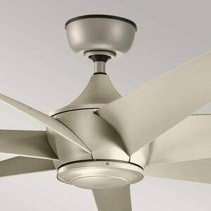 Lehr2 mennyezeti ventilátor, IP44, ezüst antik, Ø 137 cm kép