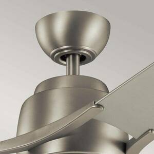 Zeus LED mennyezeti ventilátor, háromlapátos, csiszolt nikkel kép