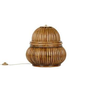 GUBI Bohemian 72 asztali lámpa, rattan, magasság 45 cm kép