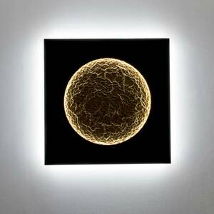 Plenilunio LED fali lámpa, barna/arany színű, szélesség 100 cm kép