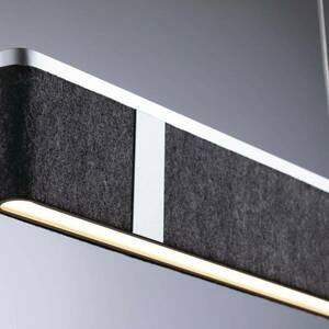 Paulmann LED-es Jagun függőlámpa, antracit, filc, 3 fokozatú kép