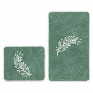 Zöld fürdőszobai kilépő szett 2 db-os 60x100 cm – Mila Home kép