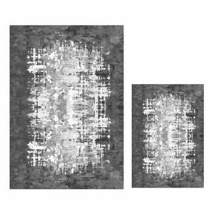 Fehér-szürke fürdőszobai kilépő szett 2 db-os 60x100 cm Modern – Mila Home kép