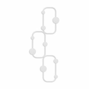 Fali fogas 70cm, fém, fehér - LABYRINTHE - Butopêa kép