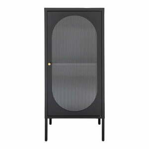 Fekete fém tálalószekrény 50x110 cm Adelaide – House Nordic kép