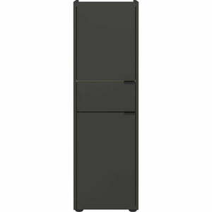 Antracitszürke magas fürdőszoba szekrény 34x111 cm Forano – Germania kép