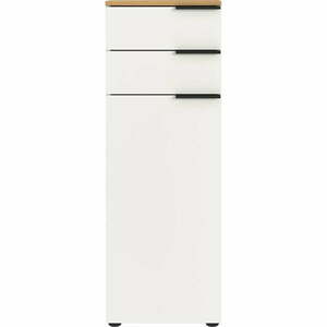 Fehér magas fürdőszoba szekrény 39x111 cm Menen – Germania kép