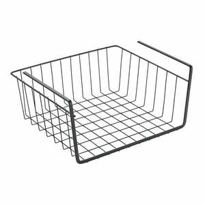 Fekete konyhai függőkosár, hosszúság 30 cm - Metaltex kép