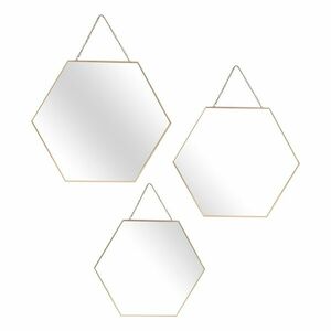 Hatszögletű tükör szett, 3 db, arany - EXOPLANETE - Butopêa kép