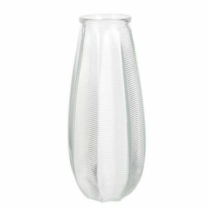 Üveg váza 28cm, átlátszó - CORNICHON - Butopêa kép