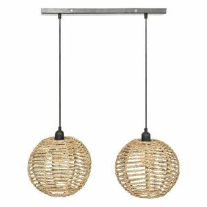 Rattan mennyezeti lámpa, gömb alakú - BULLES - Butopêa kép