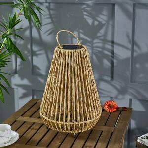 Lindby Amaria LED solar világítás rattan világos kép