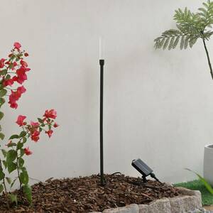 Lindby LED napelemes lámpa Balian, fekete, alumínium, 3, 000 K kép