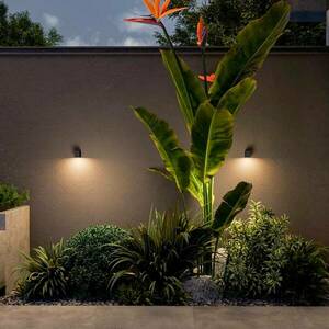 Calex kültéri fali lámpa GU10, downlight, magasság 8 cm, fekete kép