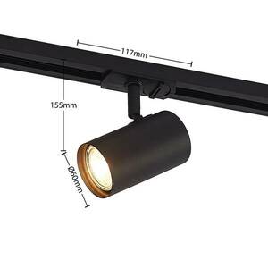 Lindby sínrendszer készlet Linaro, reflektorok, 3-lángú, fekete kép