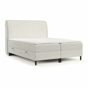 Krémszínű ágyneműtartós boxspring ágy 160x200 cm Melba – Maison de Rêve kép