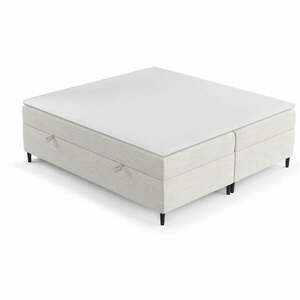 Krémszínű ágyneműtartós boxspring ágy 160x200 cm Araya – Maison de Rêve kép