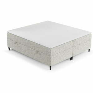 Világosszürke ágyneműtartós boxspring ágy 180x200 cm Araya – Maison de Rêve kép