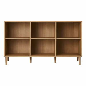 Natúr színű könyvespolc tölgyfa dekorral 133x75 cm Mistral – Hammel Furniture kép