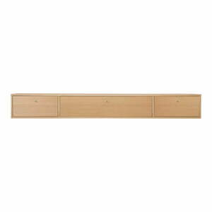 Natúr színű TV-állvány tölgyfa dekorral 176x22 cm Mistral – Hammel Furniture kép