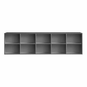 Antracitszürke függő könyvespolc 220x61 cm Mistral – Hammel Furniture kép