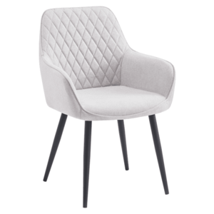 Design fotel, világosszürke/fekete, OSKOR kép