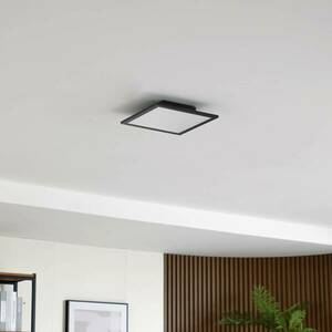 Lindby LED panel Enhife, fekete, 29, 5 x 29, 5 cm, alumínium kép