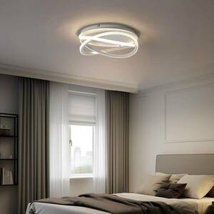 Lucande LED-es mennyezeti lámpa Aldric, fehér, alumínium, Ø 45 cm kép
