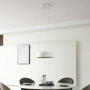 Lucande LED-es függőlámpa Belsar, fehér, alumínium, CCT kép