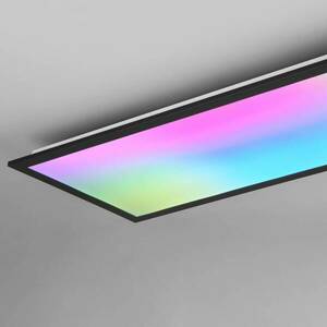 Beta LED mennyezeti lámpa, hossza 80 cm, fekete, RGBW, CCT kép