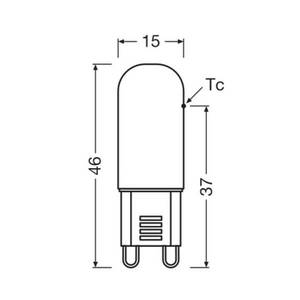 OSRAM LED izzó G9 1, 8 W világos 2, 700 K kép