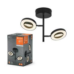 LEDVANDE LED mennyezeti spotlámpa Saturn, 2-fényű CCT, magas, fekete kép