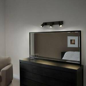 LEDVANCE Octagon LED spotlámpa, fényerőszabályozható, három izzó, fekete kép