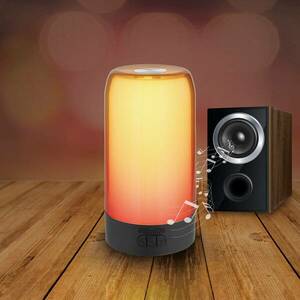 Prios LED-es újratölthető asztali lámpa Valtari, fehér, USB, RGB kép