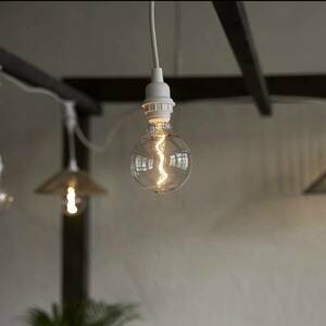LED gömb G95 E27 1W 2 200K izzószál optikával kép
