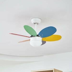 Lindby mennyezeti ventilátor világítással Litur, csendes, Ø 77 cm, E27 kép