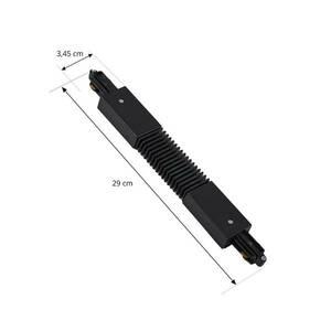 Lindby Flex csatlakozó Linaro, fekete, 1-fázisú rendszer kép