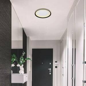 Clarino LED mennyezeti lámpa, Ø 41, 5 cm, fekete, akril, CCT kép