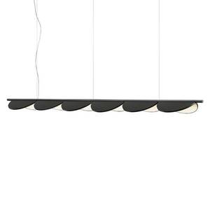 FLOS Almendra Lineáris LED-es függőlámpa 6 fl, antracit kép