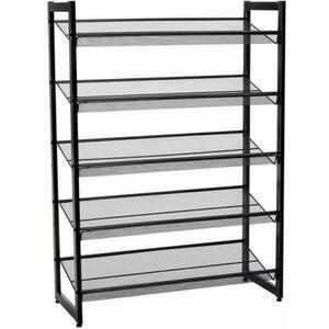 5 szintes fém hálós 74x30.7x104cm kép