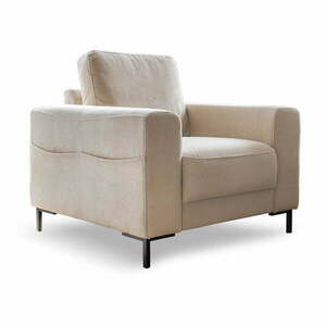 Bézs kordbársony fotel Lofty Lilly – Miuform kép