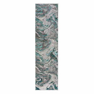 Szürke-türkiz futószőnyeg 60x230 cm Marbled – Flair Rugs kép