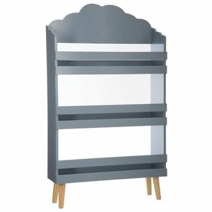Felhő alakú gyerek könyvespolc, szürke- PETIT NUAGE - Butopêa kép