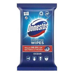 Domestos Ocean fertőtlenítő hatású higiénikus törlőkendő, 60 db kép