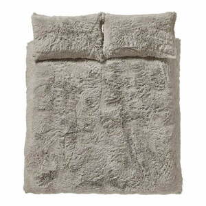 Barna kétszemélyes hosszabbított mikroplüss ágyneműhuzat 230x220 cm Cuddly – Catherine Lansfield kép