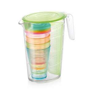 Tescoma myDRINK Kancsó 2.5 l, 4 pohár fedéllel, zöld kép