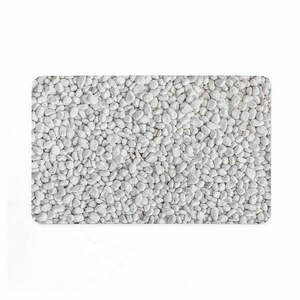 Fehér-szürke gumi fürdőszobai kilépő 50x80 cm Leandra – douceur d'intérieur kép